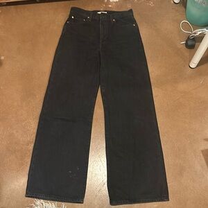 Black Levi’s Ribcage WideLeg Jeans Size 30